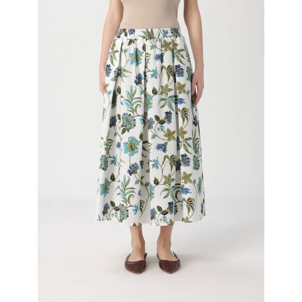 Fay Women Fay Printed Cotton Midi Skirt